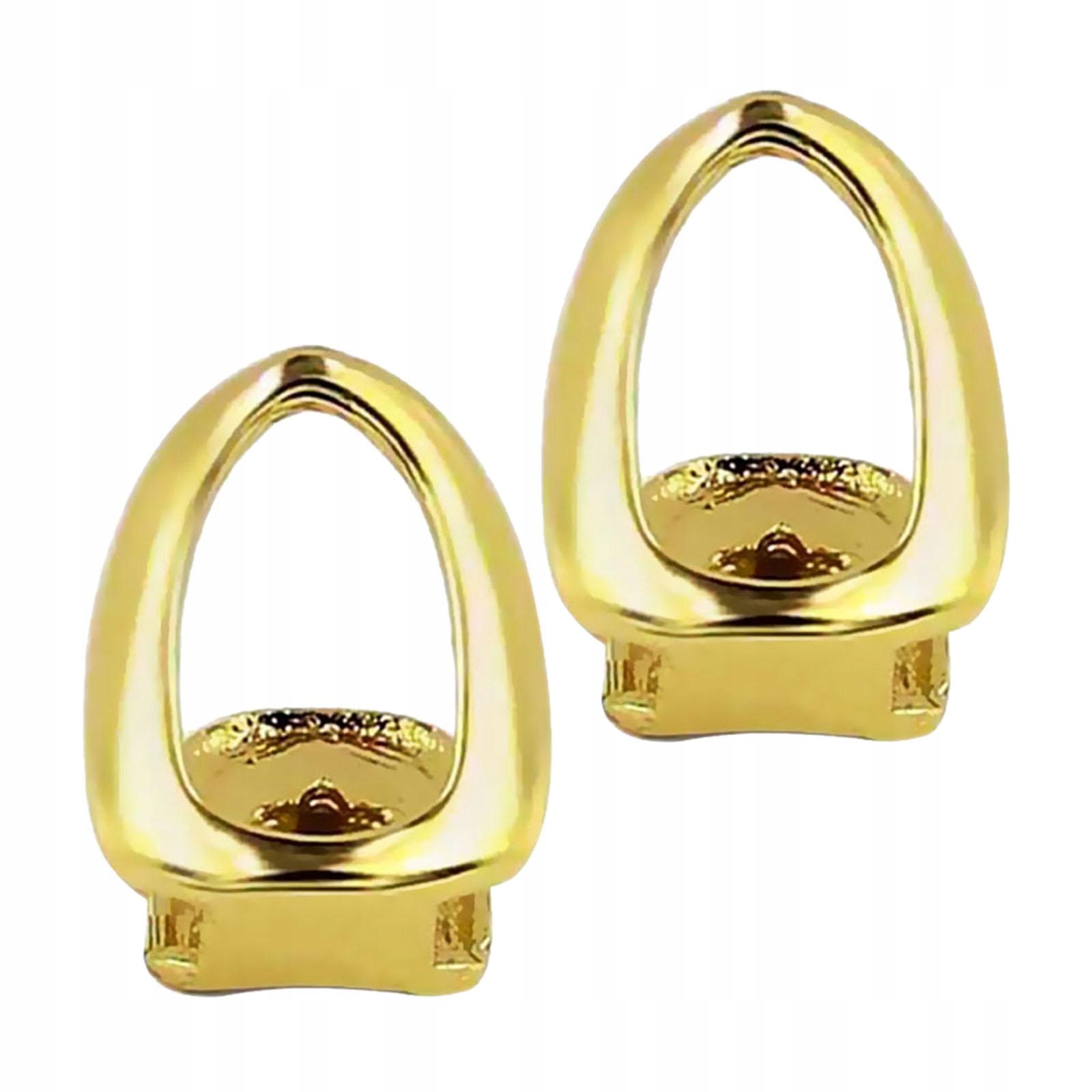 Prettyia 2x Single Open Faces pozlátené 18K zlatom